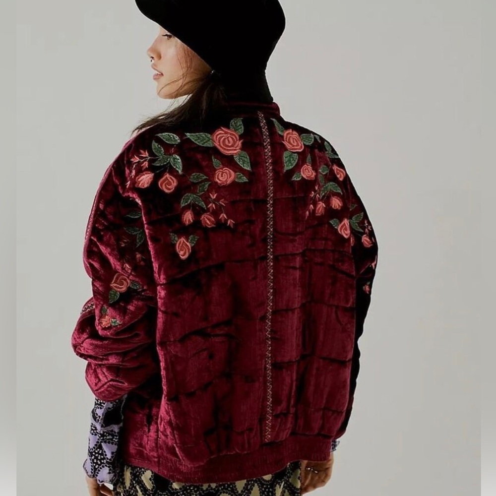 Anna Sui x Free People rose oversized jacket 🥀 XS
